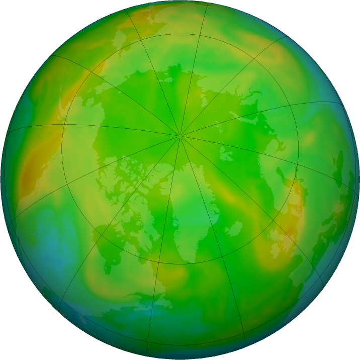 Arctic ozone map for 06 June 2020